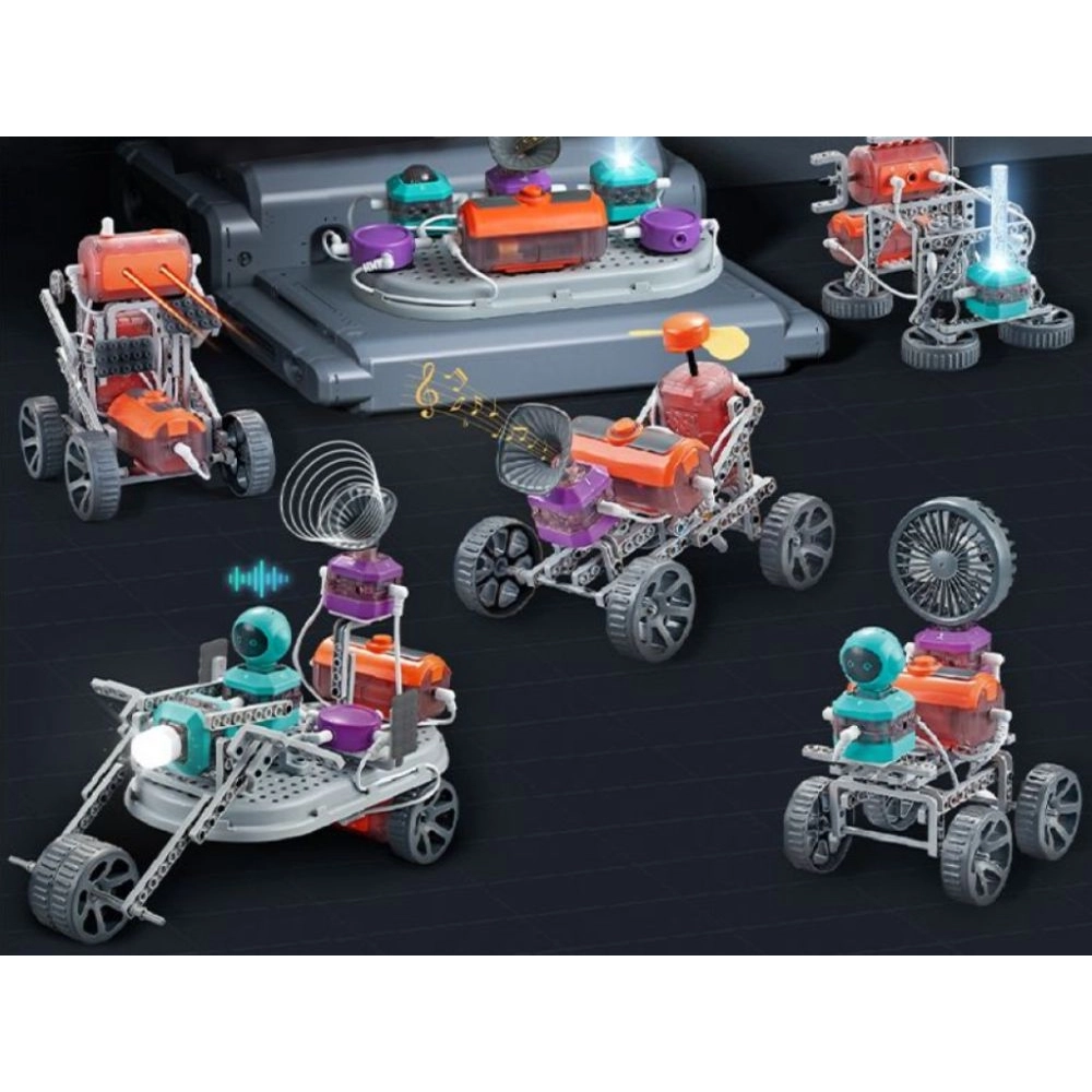 Vzdelávacia stavebnica elektrický obvod – 110 experimentov, 201 dielov