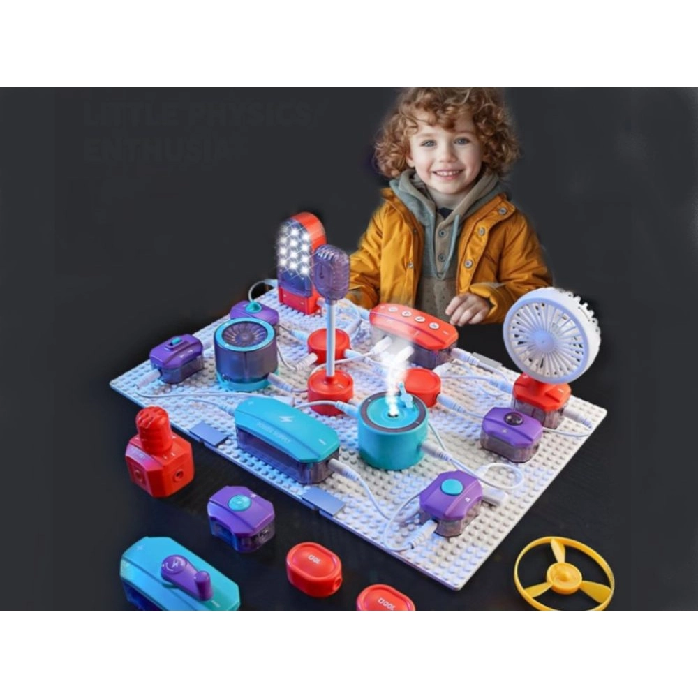 Vzdelávacia stavebnica elektrický obvod – 150 experimentov, 53 dielov