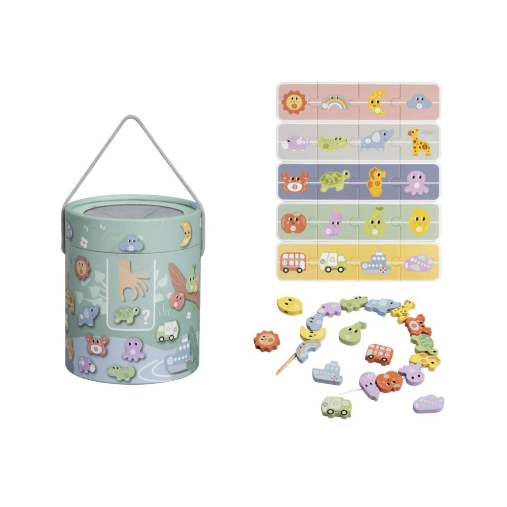 Zábavná hra Hmataj a nájdi 2v1 vo vedierku