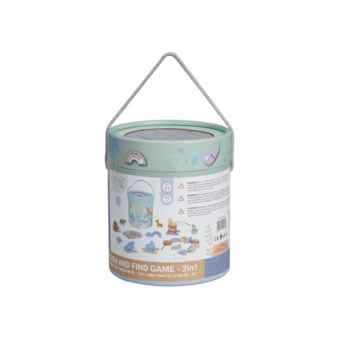 Zábavná hra Hmataj a nájdi 2v1 vo vedierku