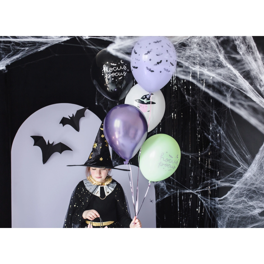 Baloane Hocus Pocus 30 cm – vrăjitoare, mix de culori, 6 buc.