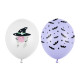 Halloween lufik 30 cm – boszorkány és denevérek, vegyes színek, 50 db