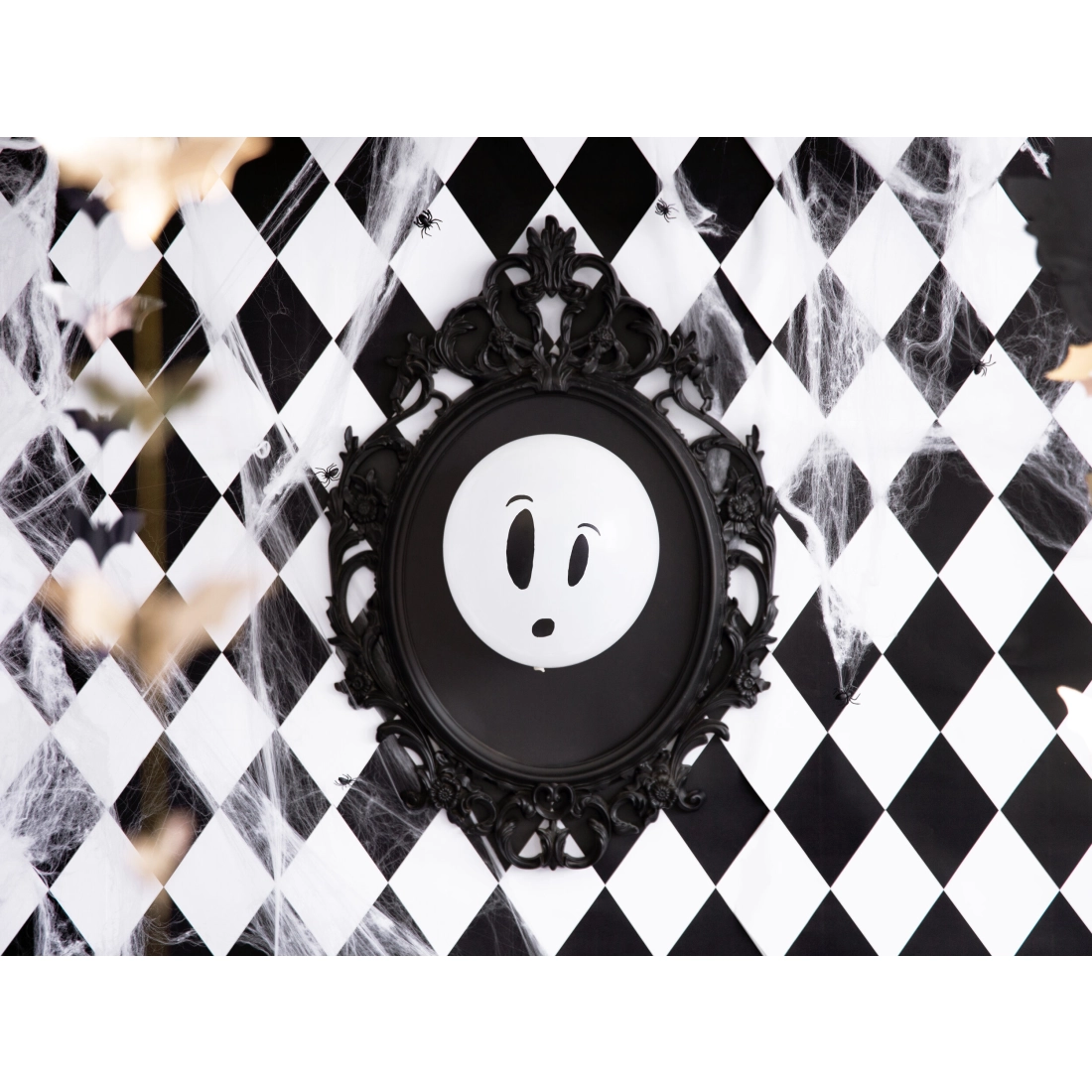 Pânză de păianjen artificială albă pentru Halloween cu păianjeni, decorațiune 60 g