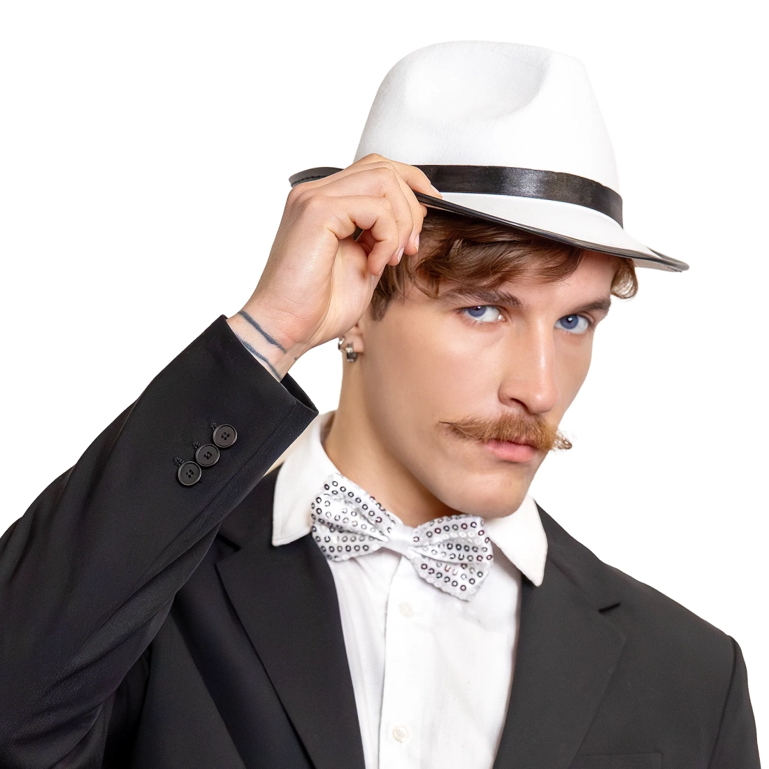 Biely party klobúk na oslavu