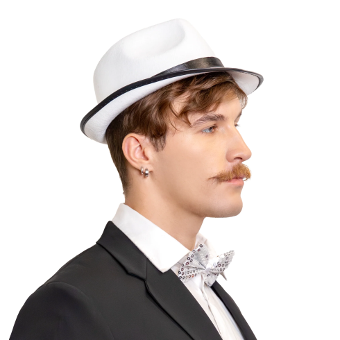 Biely party klobúk na oslavu