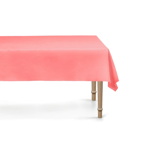 Față de masă roșie 137x183 cm din material sintetic