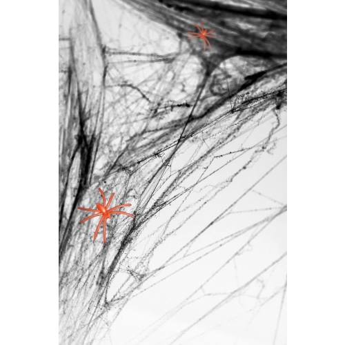 Črna pajčevina za noč čarovnic s pajki, dekoracija 60 g