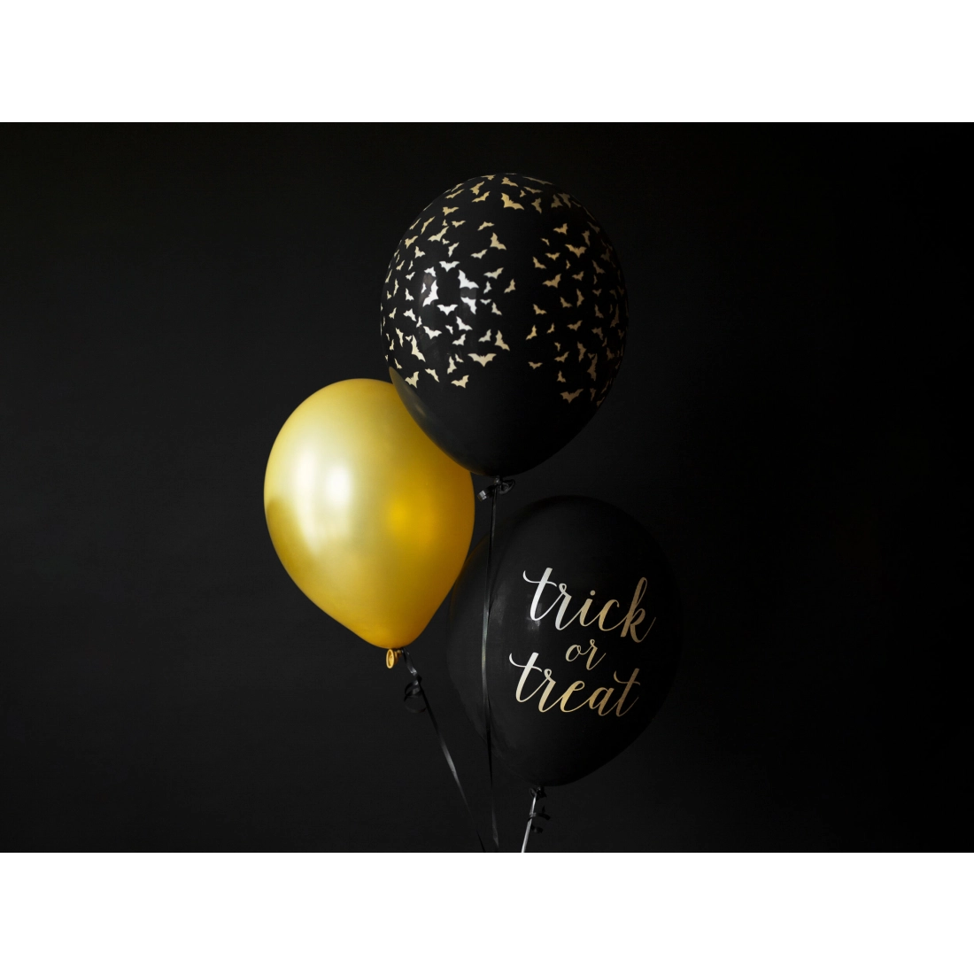 Fekete lufik denevérekkel, 30 cm, kétoldalas nyomtatás, 6 db