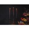 Lumânări negre care „sângerează” 25 cm – set 3 buc., efect de sânge care se scurge