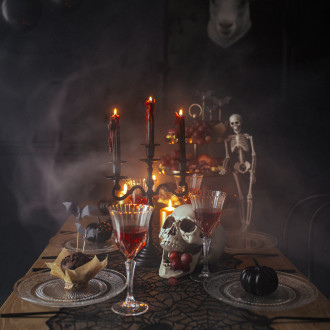 Črne krvaveče sveče 25 cm – set 3 kosov, učinek kapljajoče krvi