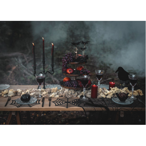 Črne krvaveče sveče 25 cm – set 3 kosov, učinek kapljajoče krvi