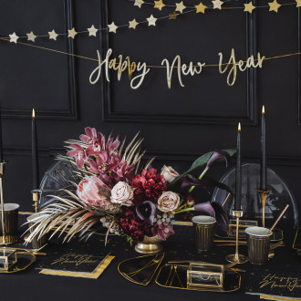 Črne mat mat sveče za svečnik 24 cm – set 10 kosov, do 5 ur gorenja