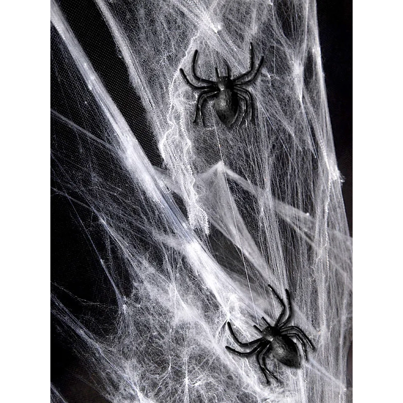 Păianjeni decorativi din plastic, negri, 3x3 cm, 10 bucăți în pachet