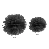 Črni papirnati pompon za dekoracijo, 25 cm