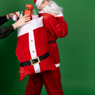 Darčekové vrece Santa Claus, mix farieb, 50 × 70 cm