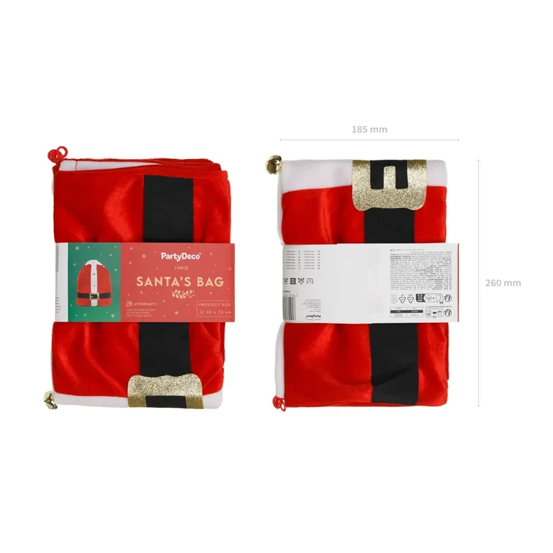 Darčekové vrece Santa Claus, mix farieb, 50 × 70 cm