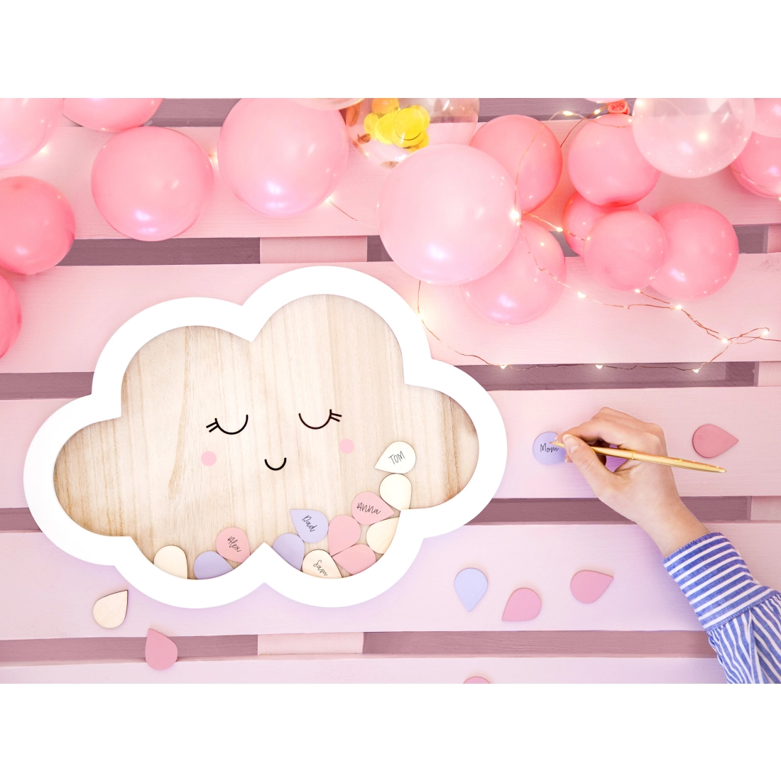 Dekorativne LED lučke na bakreni žici, toplo bela, 1,9 m