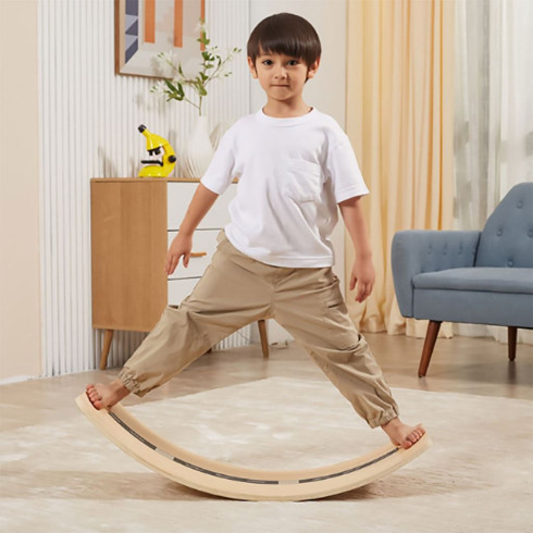 Dětská dřevěná balanční deska Viga