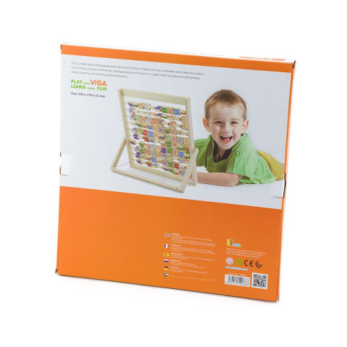 Dětská dřevěná edukační hračka Viga matematika