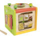 Detská drevená edukačná kocka 5v1 s bludiskom a xylofónom Viga