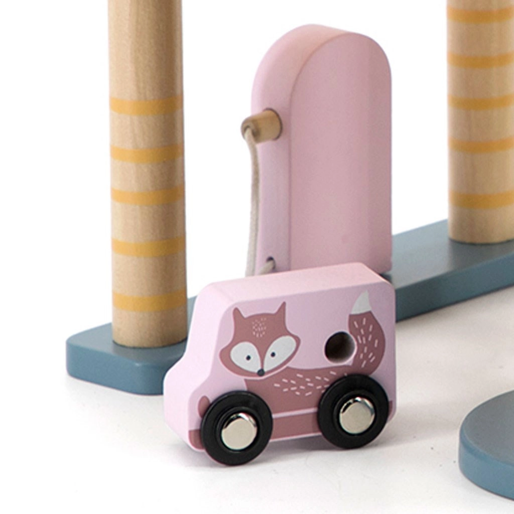 Detská drevená garáž s autíčkami Viga set