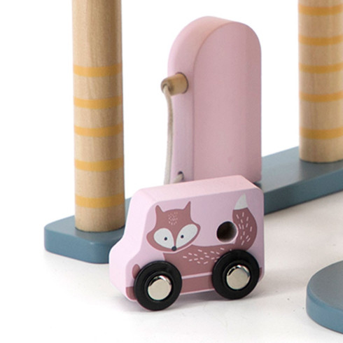 Detská drevená garáž s autíčkami Viga set