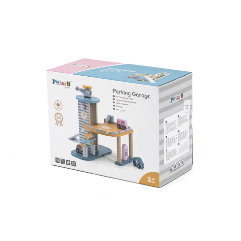 Detská drevená garáž s autíčkami Viga set