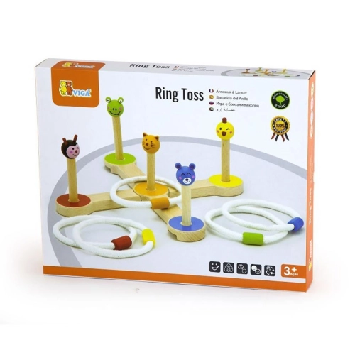 Detská drevená hra na hádzanie krúžkov Viga