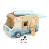 Detská drevená hračka karavan Viga s doplnkami