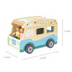 Dětská dřevěná hračka karavan Viga s doplňky
