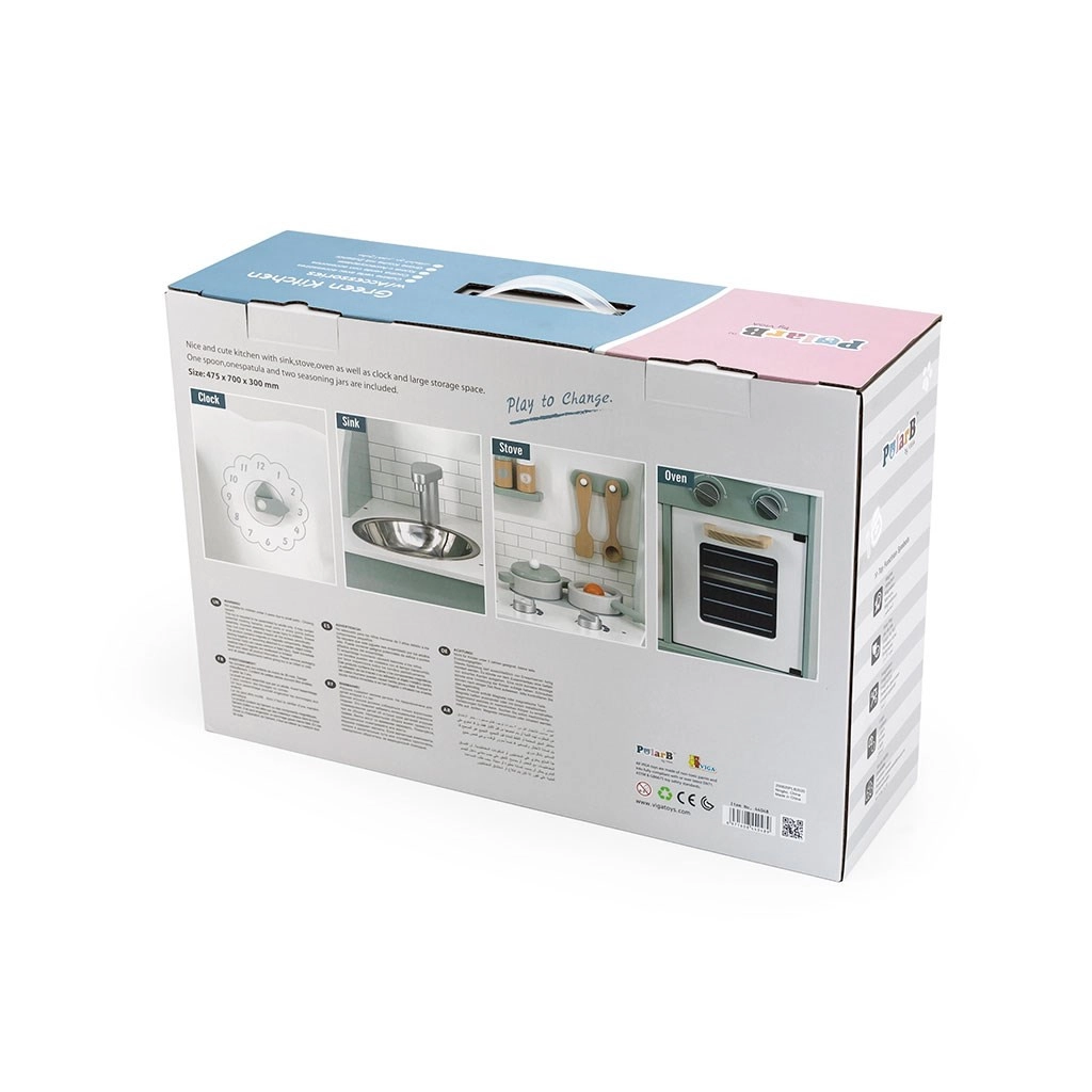 Detská drevená kuchynka Viga mätová