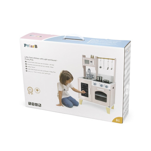 Dětská dřevěná kuchyňka Viga růžová