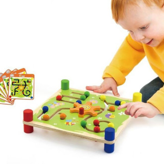 Dřevěná edukační hra pro děti Viga Labyrint