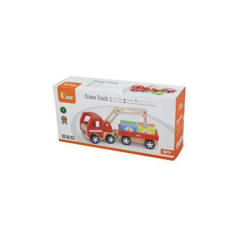 Detská drevená magnetická hračka žeriav Viga