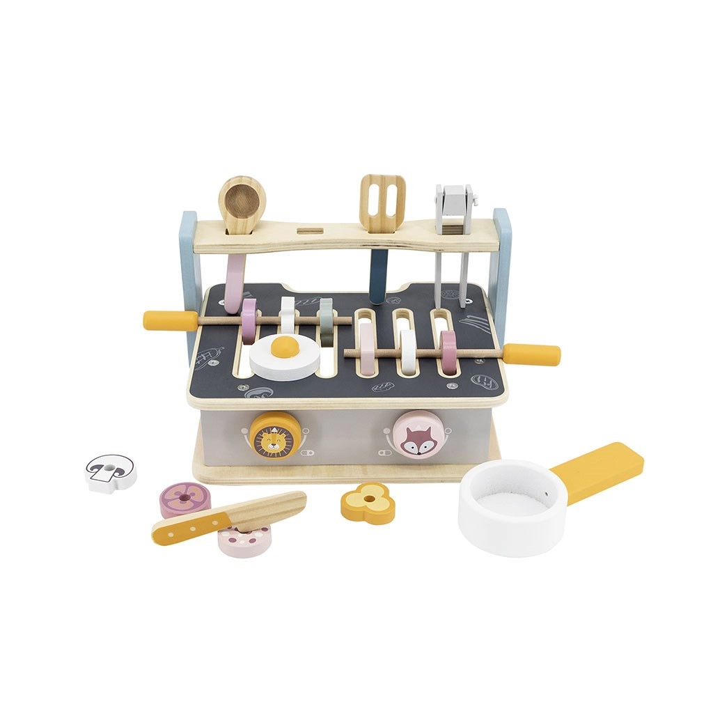 Dětská dřevěná mini kuchyňka sada na vaření Viga