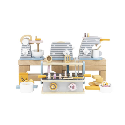 Dětská dřevěná mini kuchyňka sada na vaření Viga