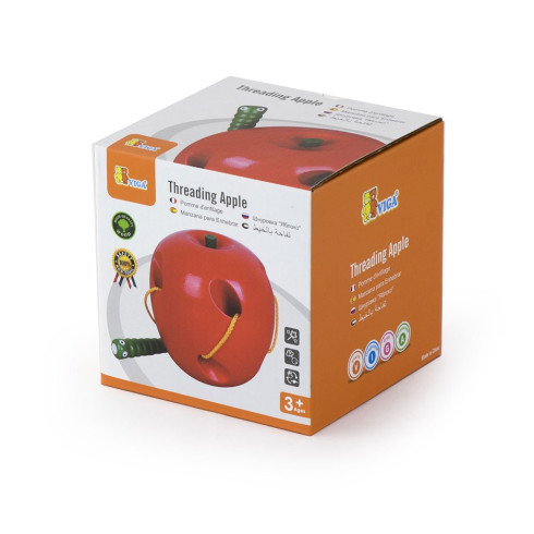 Dřevěná dětská hra Viga červík v jablku