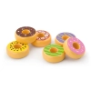 Dětská dřevěná hračka sada 6 donutů Viga