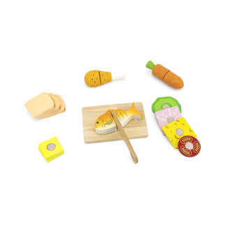 Detská drevená súprava na krájanie Obed Viga