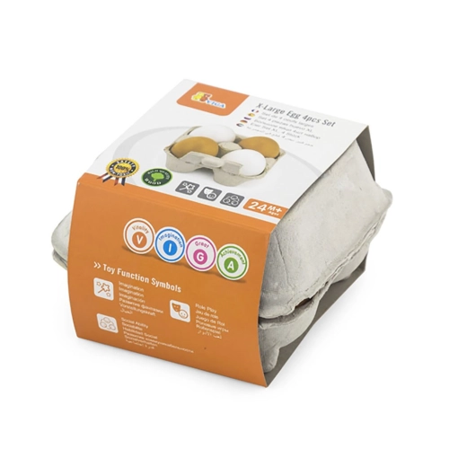 Detská drevená súprava vajíčka 4 ks Viga