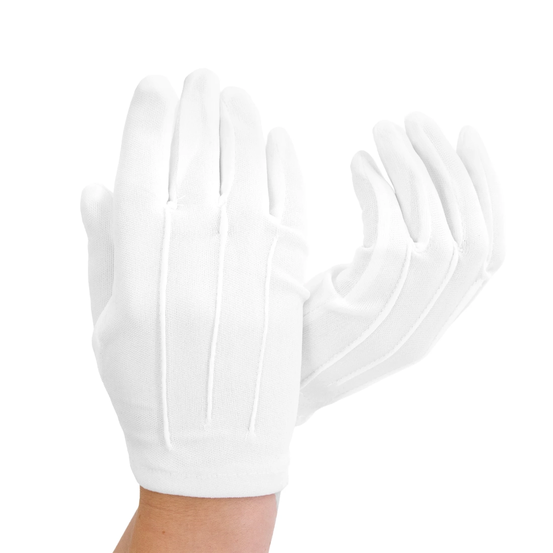 Fehér gyerek kesztyű elsőáldozásra, 15 cm