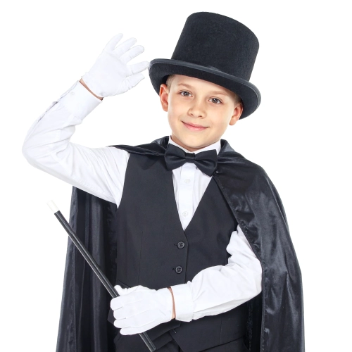 Fehér gyerek kesztyű elsőáldozásra, 15 cm