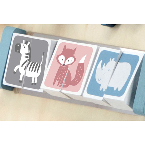 Dřevěné chodítko pro děti s aktivitami Viga