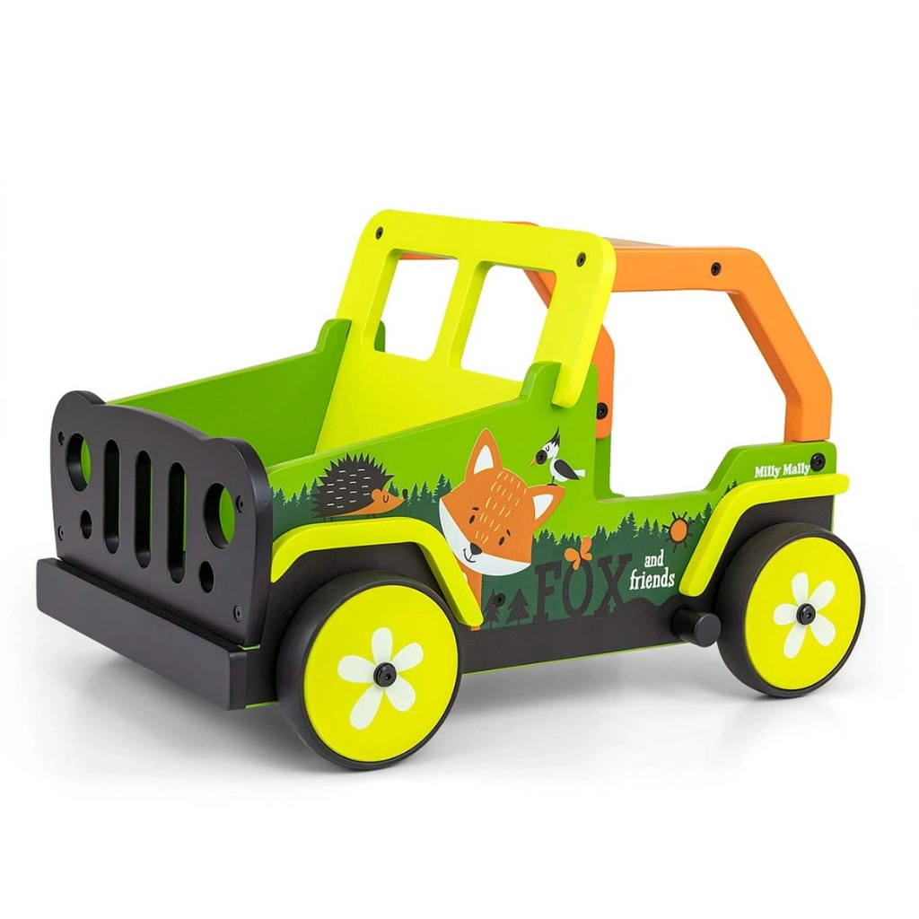 Detské drevené chodítko Viga Explorer Fox and Friends