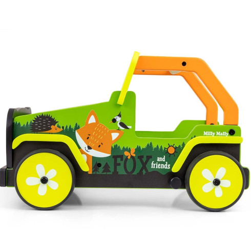 Dřevěné dětské chodítko Viga Explorer Fox and Friends