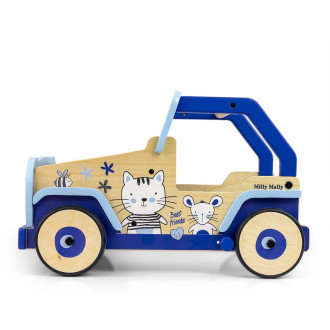 Detské drevené chodítko Viga mačka a myš Explorer