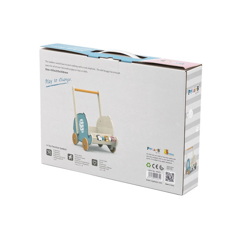 Dětské dřevěné chodítko Viga slon