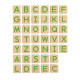 Detské drevené magnetické písmená Viga 40 dielov