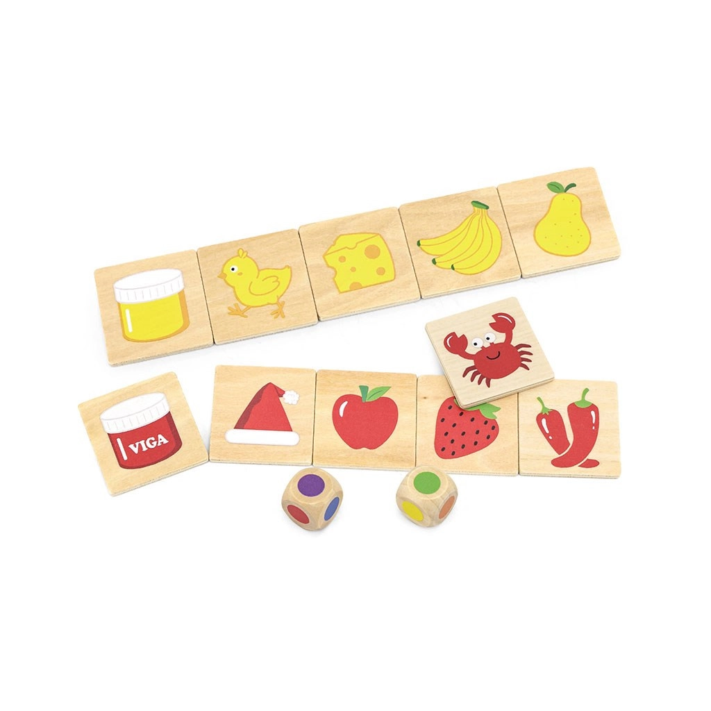 Detské drevené puzzle Farby Viga 38 dielov