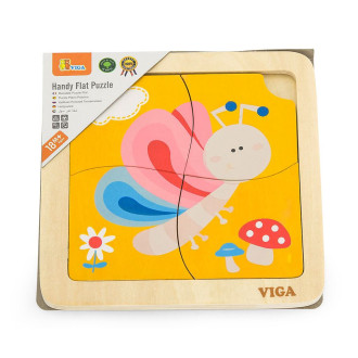 Dětské dřevěné puzzle Viga motýlek 4 dílky
